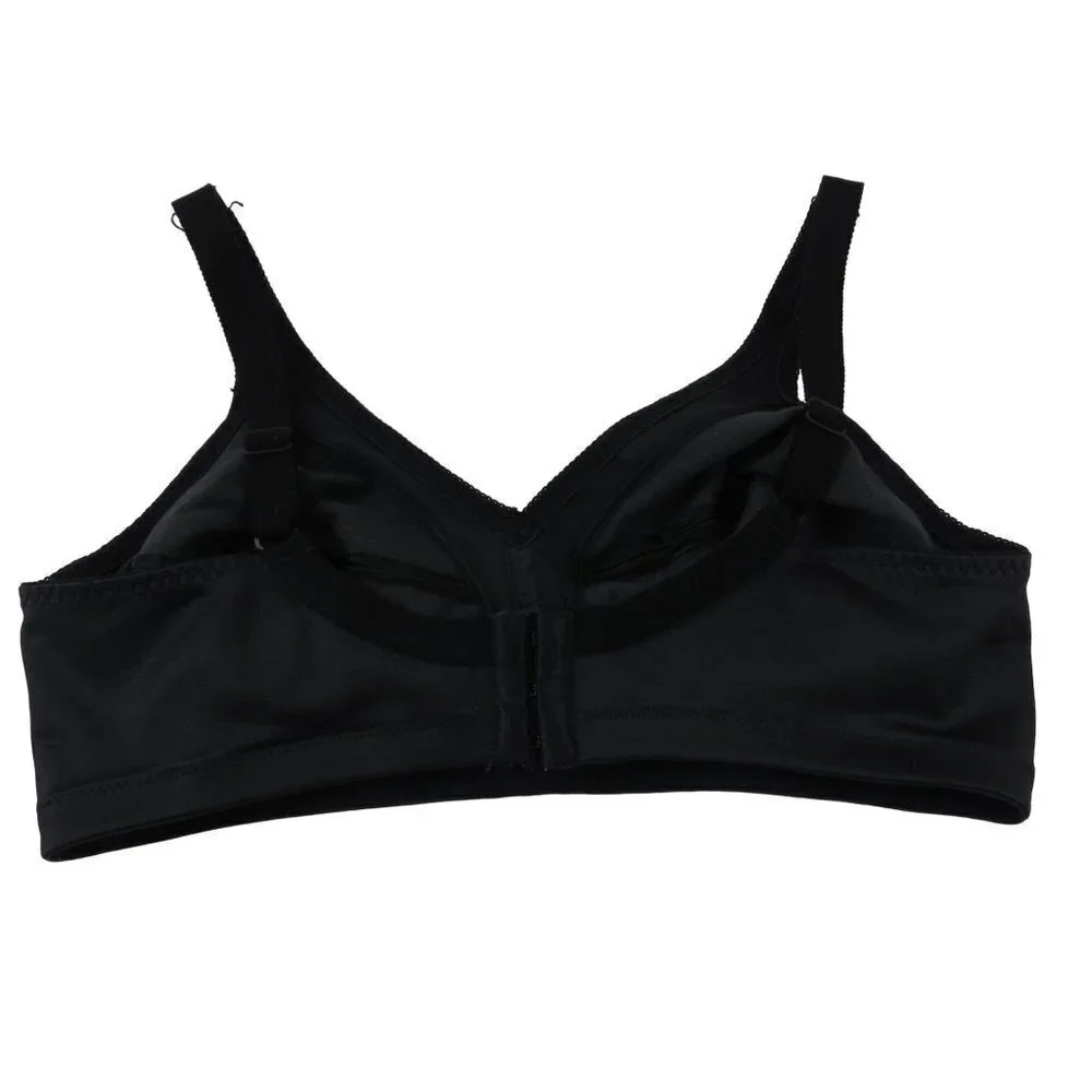 Vintage MARJORIE 70s 80s Women's Black Soft Cup Bra 36D